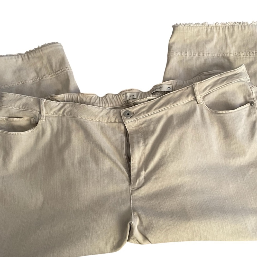 Women’s Khaki Capri Denim Plus Size 26W Jeans by J. Jill
